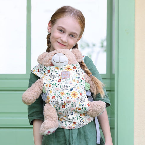 GAGAKU Adjustable Baby Doll Carrier for Kids - Pinecones Green - Perfect for Reborn Play