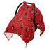 Mazeann Ladybug Red Car Seat Cover Baby Breathable Soft Infant Carseat Covers Canopies