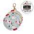 Christmas Duck Round Pacifier Storage Case with Zipper, Portable Pacifier Case for Travel, Diaper Bag & Purse, Pacifier