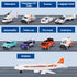 3 4 5 6 deAO Airplane Toys for Kids with Trucks, Helicopter,Planes, Signs,Fire Trucks Race Cars and Airport