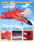 F22 2.4GHz 2 ANTSIR RC Airplane, Remote Control Jet with Gyro Stabilizer, LED Lights, Batteries, Easy to Fly for Kids