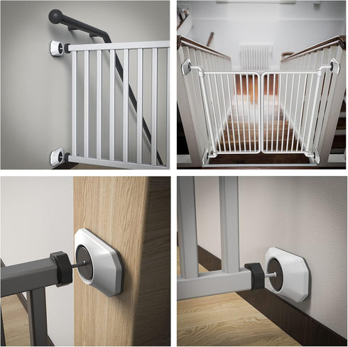 ICERO Baby Gate Wall Protector - 4 Pack, Protect Walls & Doorways from Pet & Dog Gates for Child Pressure Mounted