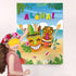 WERNNSAI Pin The Feather on The Tiki Party Game, Hawaiian Luau Supplies for Kids with Aloha Poster