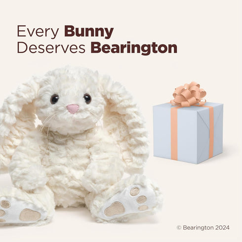 Bearington Creamy The Easter Bunny Stuffed Animal, 10 Inch Plush