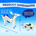 NIGVO 2 Collision Transforming Unicorn Car Toy Cars Crash & Transform into Unicorn Robot Toys for Kids Fun Gift