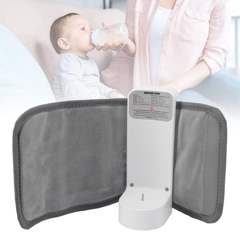 POCREATION USB Milk Bottle Warmer, Adjustable Temperature Baby Feeding Pouch with LCD Display, Portable Breast Milk