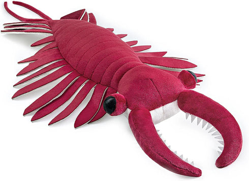 ZHONGXIN MADE Realistic Cambrian Ancient Organism Anomalocaris Plush Toy - 21" Lifelike Cambrian Creature