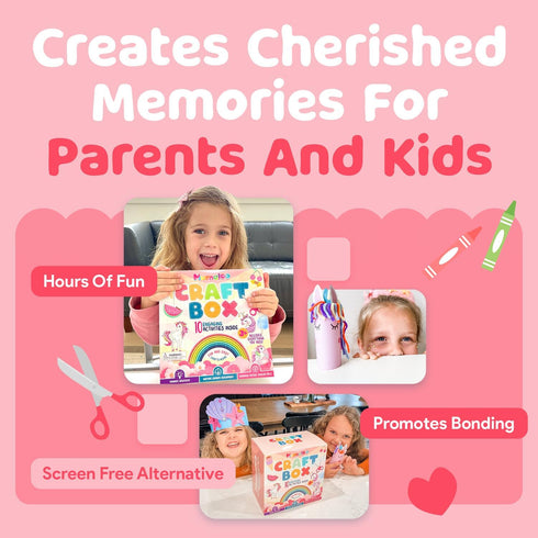 10 4-8, 3 4 5 6 7 8 Mumaloo Unicorn Craft Box - Fun Arts and Crafts for Kids Ages No Mess, Educational, Mermaid Art