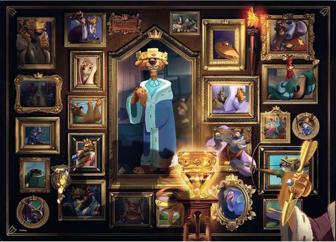 Ravensburger Disney Villainous Prince John 1000 Piece Jigsaw Puzzle for Adults – Every Piece is Unique, Softclick Technology Means Pieces Fit Together Perfectly