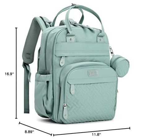 Backpack BabbleRoo Diaper Bag - Baby Essentials Travel Bag - Multi Function Water Resistant Diaper Bag, Travel