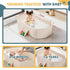 12 Orzbow Collapsible Baby Bathtub, Toddler Bathtub with Non-Slip Base, Portable Bath Tub for Kids Infant Months+