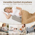 30Adjustable Pregnancy Pillow Portable Travel Maternity Pillow Wedge with Washable Cover, Relief Back, Belly & Hip