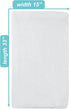 TL Care 100% 15" 33", Natural Breathable Cotton Jersey Knit Fitted Bassinet Sheet, White, x Soft Breathable, for Boys