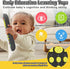 Baby TV Remote Toy - Realistic Play Remote Control for Toddlers with Light and Sound, English, French, Spanish.