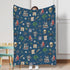 Ocean Pirate Ship Skull Parrot Palm Trees Baby Blanket for Boys Fun Boy's Nautical Nursery Receiving Blankets Soft Flannel Swaddle Blanket Newborn Toddler Bed Blankets Crib Stroller Playmat 30x40 by KASTLEE