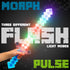 Fun Central 2 Pack LED 24" Light Up Blue Pixel 8-Bit Toy Sword for Kids