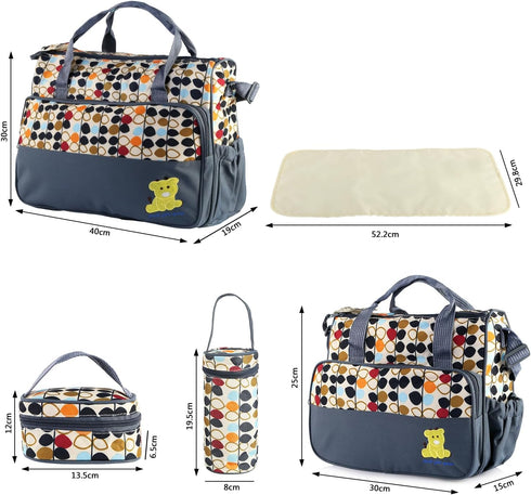 Set, Backpack Baby Diaper Bag Large Baby Doll Diaper with Changing Pad & Pacifier Case, Travel Girl/Boy Tote Bags
