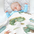 Cute Dragon Baby Blanket, Soft Cozy Reversible Nursery Receiving Swaddle for Boys Girls, 30x40 in