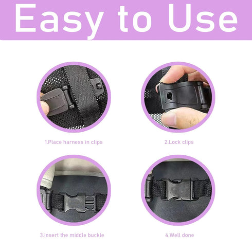 LiXiongBao Carrier,Schoolbags(Black) Seat Chest Harness Buckle,Anti Escape Seat Strap Baby Harness Chest Buckle