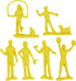 Tim Mee PEOPLE Play Figures - 18pc Playset in Yellow, Red, & Blue - Made in USA