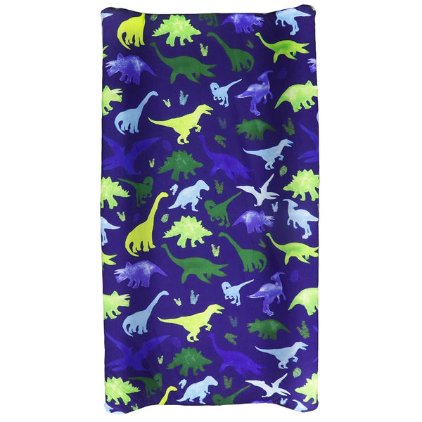 Baby Boy Changing Pad Cover, Dinosaur Diaper Changing Mat Cover Sheets for Newborn (Blue)