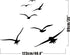 Flying Birds Wall Decals, Vinyl Stickers for Dorm, Nursery, Office, Kids Room, Modern Home Decor, Black
