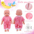 8 pcs Girl Doll Clothes and Accessories Gift - 12 Inch Dolls Dress Outfits, 6 Complete Sets of Cloak, Pajamas, Onesies