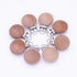10Pcs 30mm (1.18") Natural Wood Pacifier Holder Round Beech Metal Teether Wooden Teething Beads Suspender Clips DIY Pacifier Accessories
