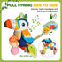 Jollybaby Musical Activity Pull String Hanging Toy for Baby Stroller Car Seat Crib Play Gym, Plush Stuffed Toucan Toy