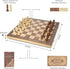 15'' Set -2 -24 Set 2 1 AMEROUS Magnetic Wooden Chess & Checkers Game Extra Queens Cherkers Pieces - Chessmen Storage