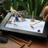 6PCS Zen Garden Mini Bamboon Rake - Tabletop Rock Sand Garden Tools Accessories Small Sandbox Kits Japanese Zen Gift