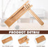 Nuanchu 4 Pcs Matraca Noise Makers, Steel Cow Bells Ratchet Wooden Spinning Rattle for Games Party Sports