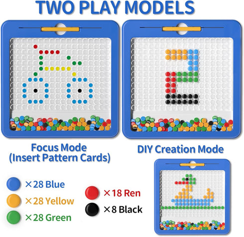 Ci Vetch 2 3 4 5 6 7 8 Large Magnetic Dots Board for Toddlers, Magnetic Drawing Board for Kids, Magnetic Dot Art