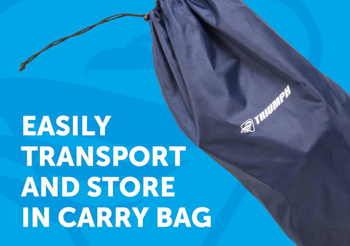 Triumph Sports Rallyball Set, Includes Net Target, Two 3.5" Balls, One 5" Ball, Inflating Pump and Carry Bag