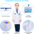 INNOCHEER Kids Science Experiment Kit with Lab Coat, Scientist Costume Dress Up for Boys and Girls Age 6+
