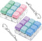 XiawaLangzhuo 2 Pack 9 in 1 Keyboard Fidget Toy, Keyboard Fidget Keychain Anti-Stress