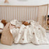 Summer 59x47 Inches, BuLuTu Washed Cotton Toddler Girls Boys Quilt Soft Breathable Baby Quilt Blanket Cute Little