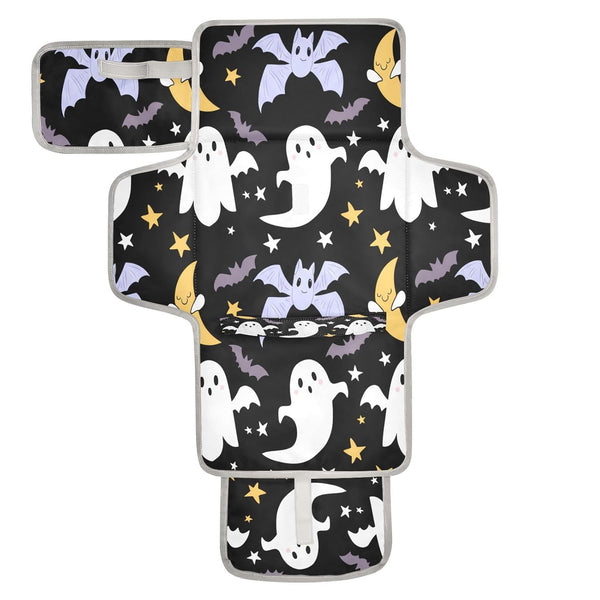 Kigai Halloween Boo Portable Changing Pad Travel Waterproof Foldable Baby Changing Pad