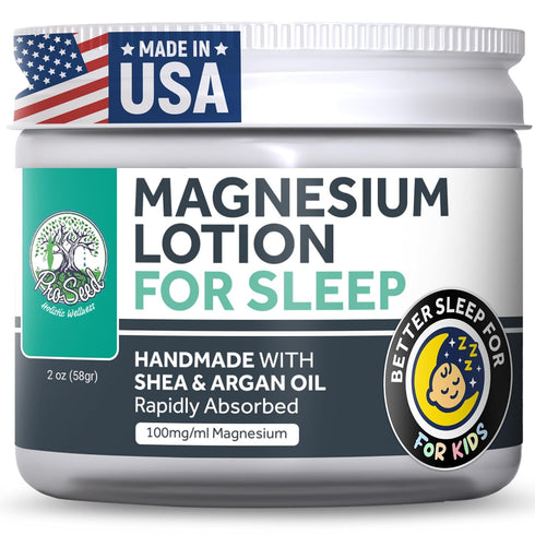 ProSeed Handmade All-Natural Magnesium Lotion for Kids Vegan, 3000mg/oz Formula Soothing Bedtime