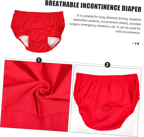 Set 3 of Breathable Leakproof Diapers for Postpartum Care