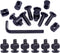 Swpeet 25Pcs Black M6 20mm Crib Hardware Screws, Hex Socket Head Cap Crib