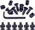 Swpeet 25Pcs Black M6 20mm Crib Hardware Screws, Hex Socket Head Cap Crib