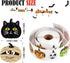 Censen 600 Pieces Halloween Stickers - 1.5 Inch Pumpkin Character Roll Stickers, 8 Designs for Kids Party Decoration
