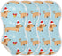 decor gift 4 Pack 22x11in Cotton Burp Cloth Good Absorbent? Merry Christmas Dog Blue spit up Rags for Unisex