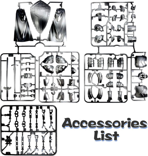 Osmanthus bloom T13,Dummy 13 Medieval Action Figures,Knight Armor Action Figure,Multi-Jointed Movable Robot Mannequin