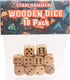 STAHLHAMMERS 10 Pack Set 16mm 6 Wooden Dice - Standard Sided - Perfect for Board Games and RPGs