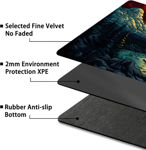 MTG Playmat with Free Storage Bags - Game Mat 24 x 14 inches for TCG and Board Games