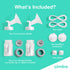21MM Breast Milk Collection Kit, Double Pumping Breast Milk Collector Kit to Store Breast Milk, Includes Breast