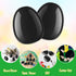 zsccxq 24 4 Inch 24) Pcs Black Fillable Empty Plastic Easter Eggs Bright Easter Basket Stuffers for Easter Egg Hunt