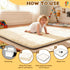 Yozoia 50 50, Tummy Thick Baby Play Mat for Floor x Ultra Soft Playpen Mat, Machine Washable Time Foam, Non-Slip Bottom
